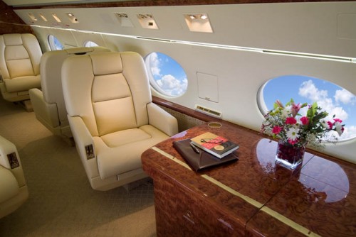 Luxury Private Jet Interior