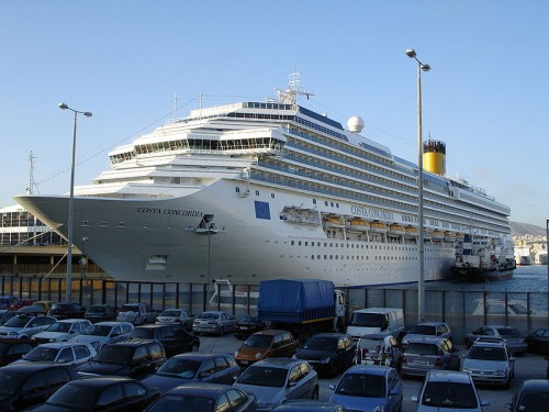 Costa Concordia at Dock