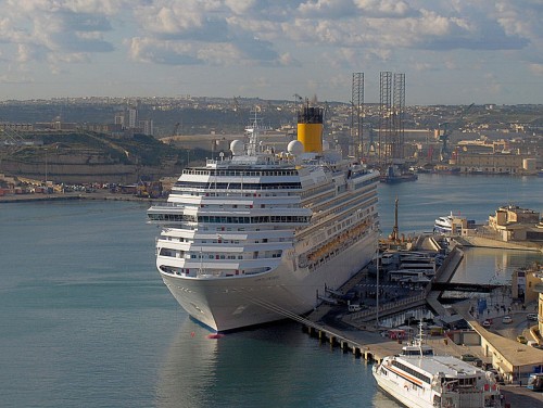 Costa Concordia at Valletta
