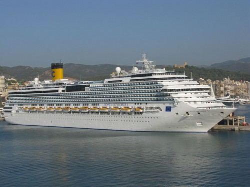 Costa Concordia in Palma, Majorca, Spain