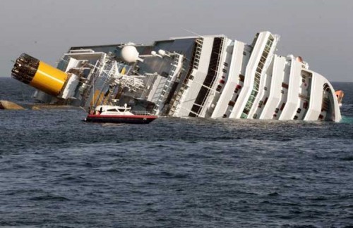 Submerged Costa Concordia