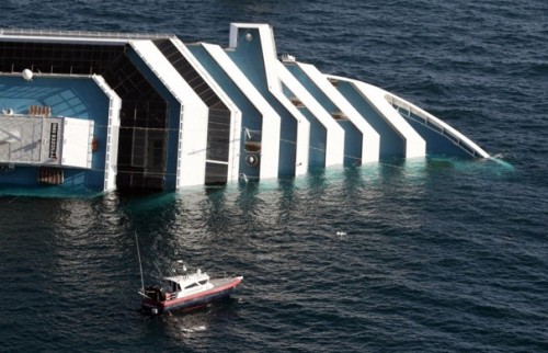 Wrecked Costa Concordia