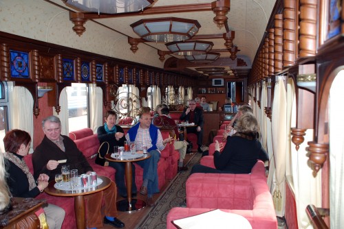 Lounge Car Of The Golden Eagle Trans-Siberian Express