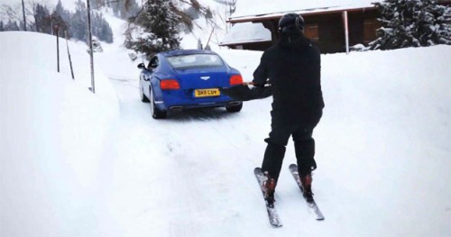 Ski With a Bentley Continental GT