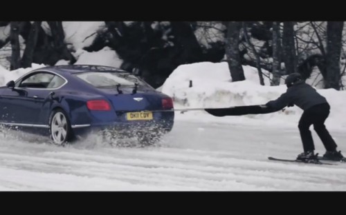 Skiing With A Bentley Continental GT