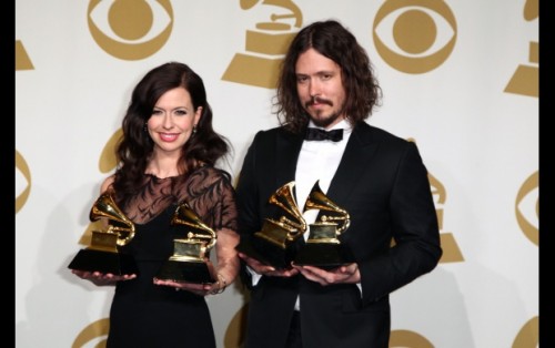 The Civil Wars backstage at the 54th Annual GRAMMY Awards