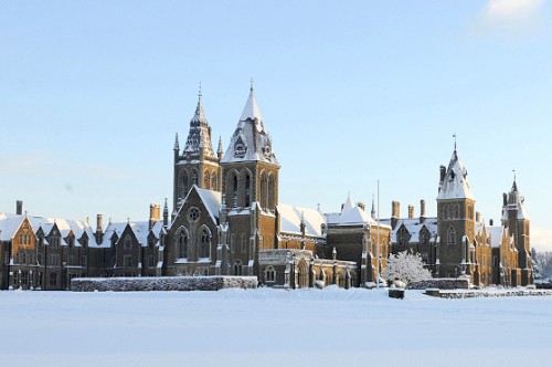 Snow-covered Building at Charterhouse