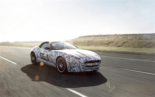 Jaguar 2013 F-Type being tested on the road