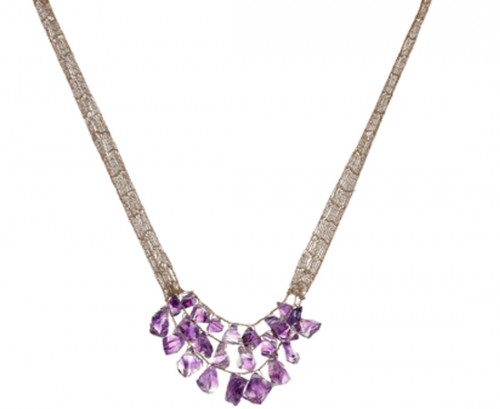 LACE + ARMOR - A custom-made 200-carat rare Amethyst necklace