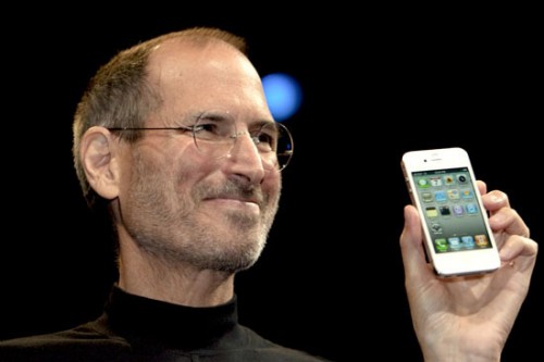 Steve Jobs presenting the iPhone