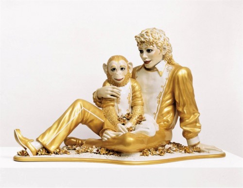 Jeff Koons' Michael Jackson with Bubbles sculpture